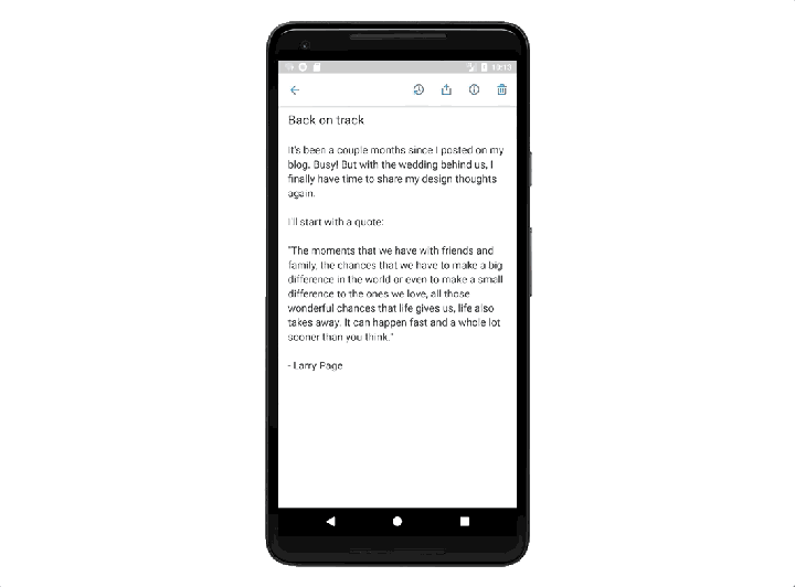 simple notes app