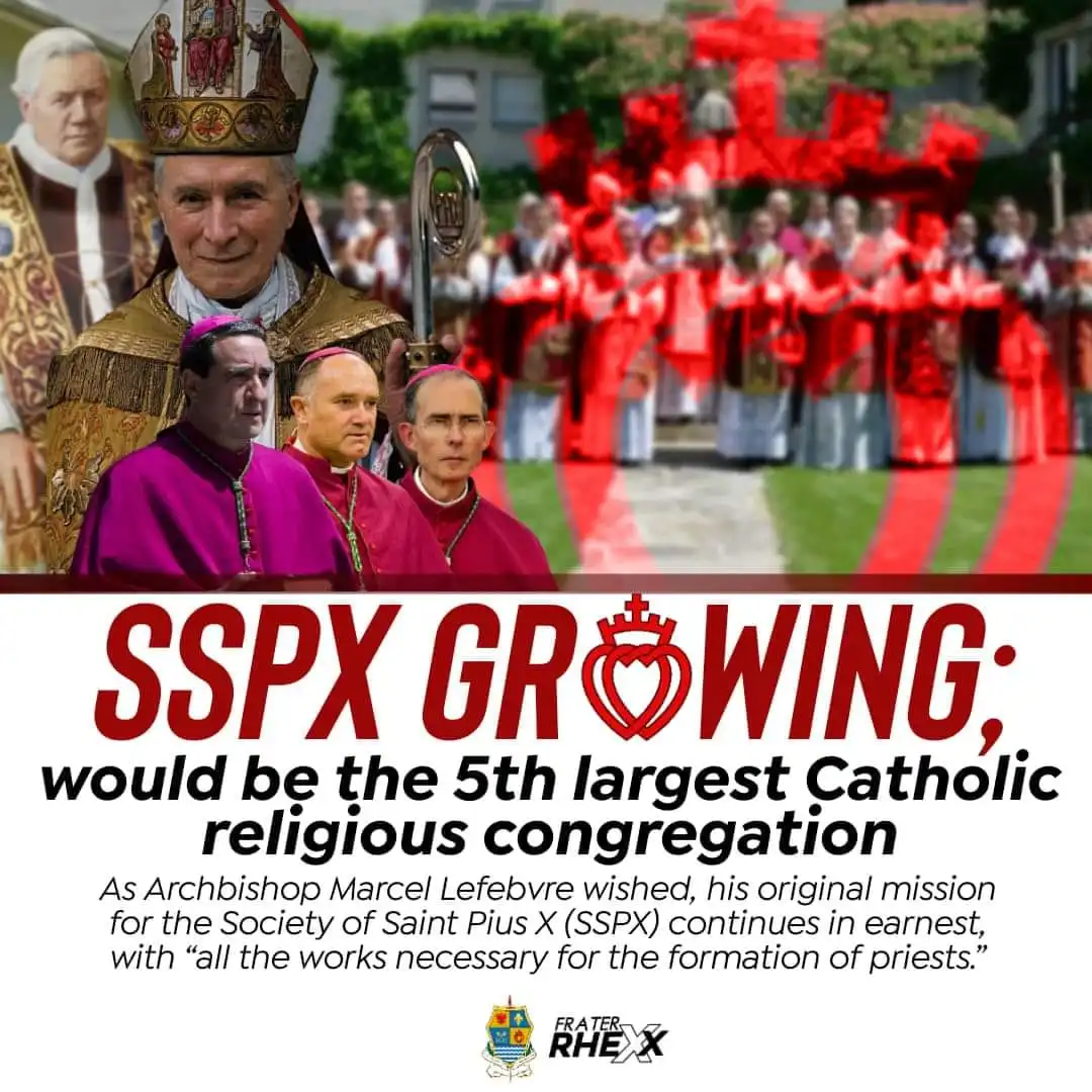SSPX growing; would be the 5th largest Catholic